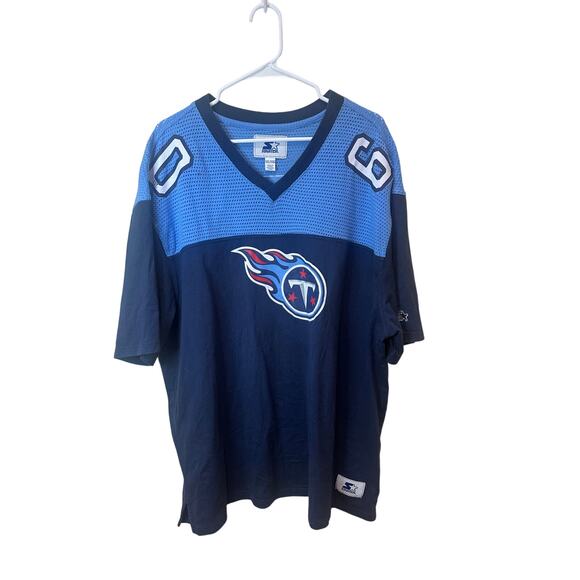 Tennessee Titans Sz XXL T-Shirt Jersey V-Neck Starter Nice! - Picture 1 of 6